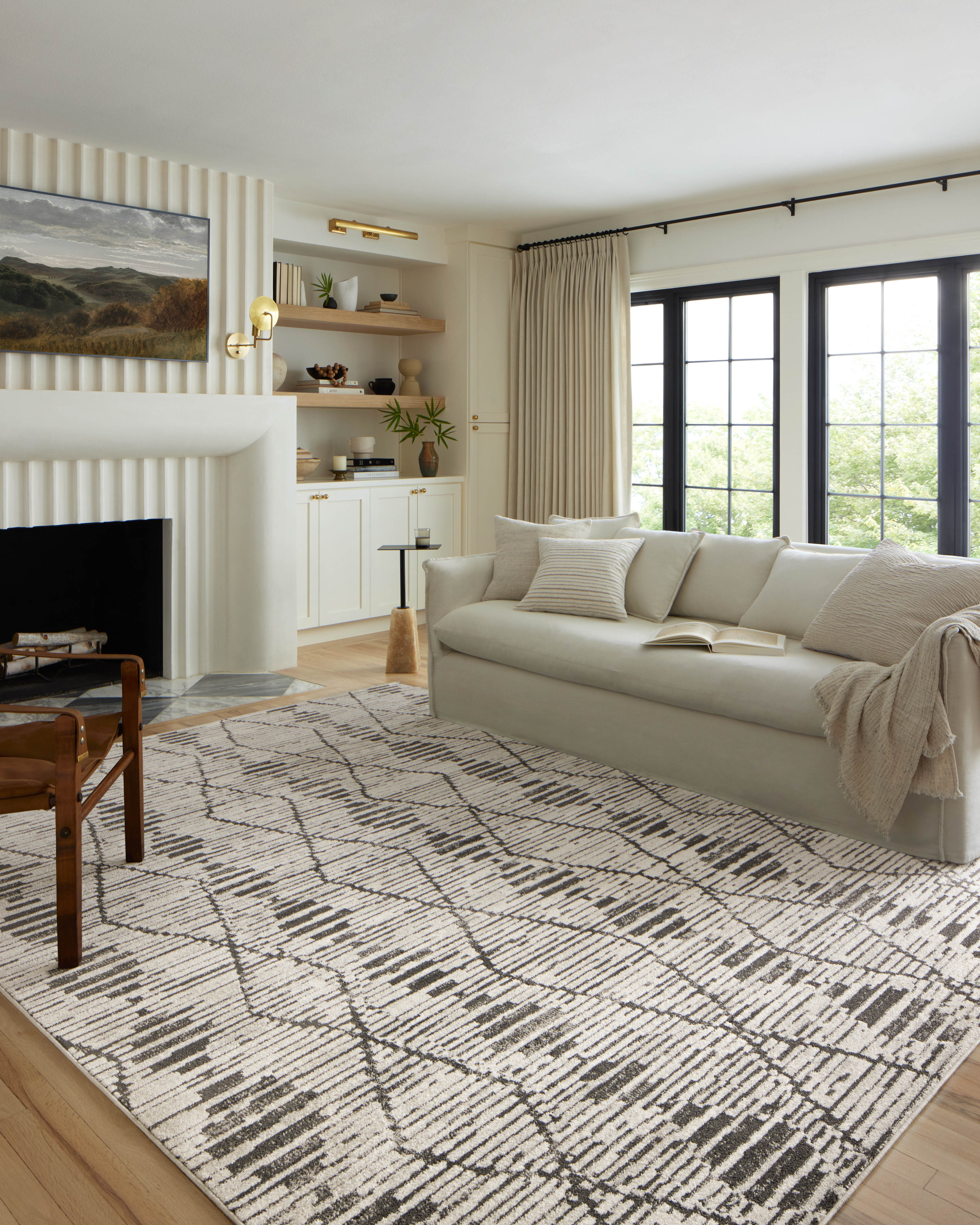 Loloi Kamala KAM-02 Charcoal / Dove Area Rug