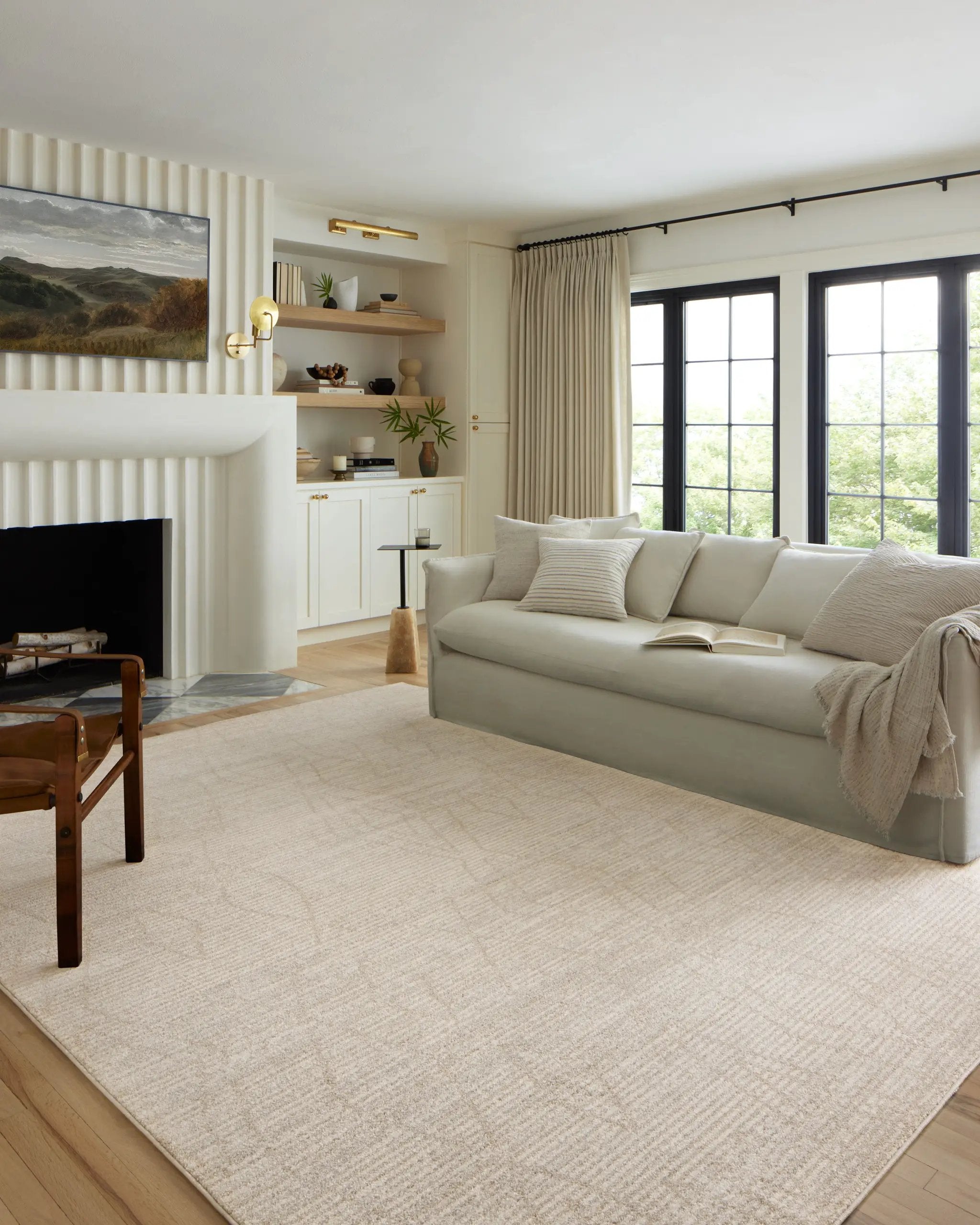 Kamala KAM-03 Natural / Mist Area Rug by Loloi