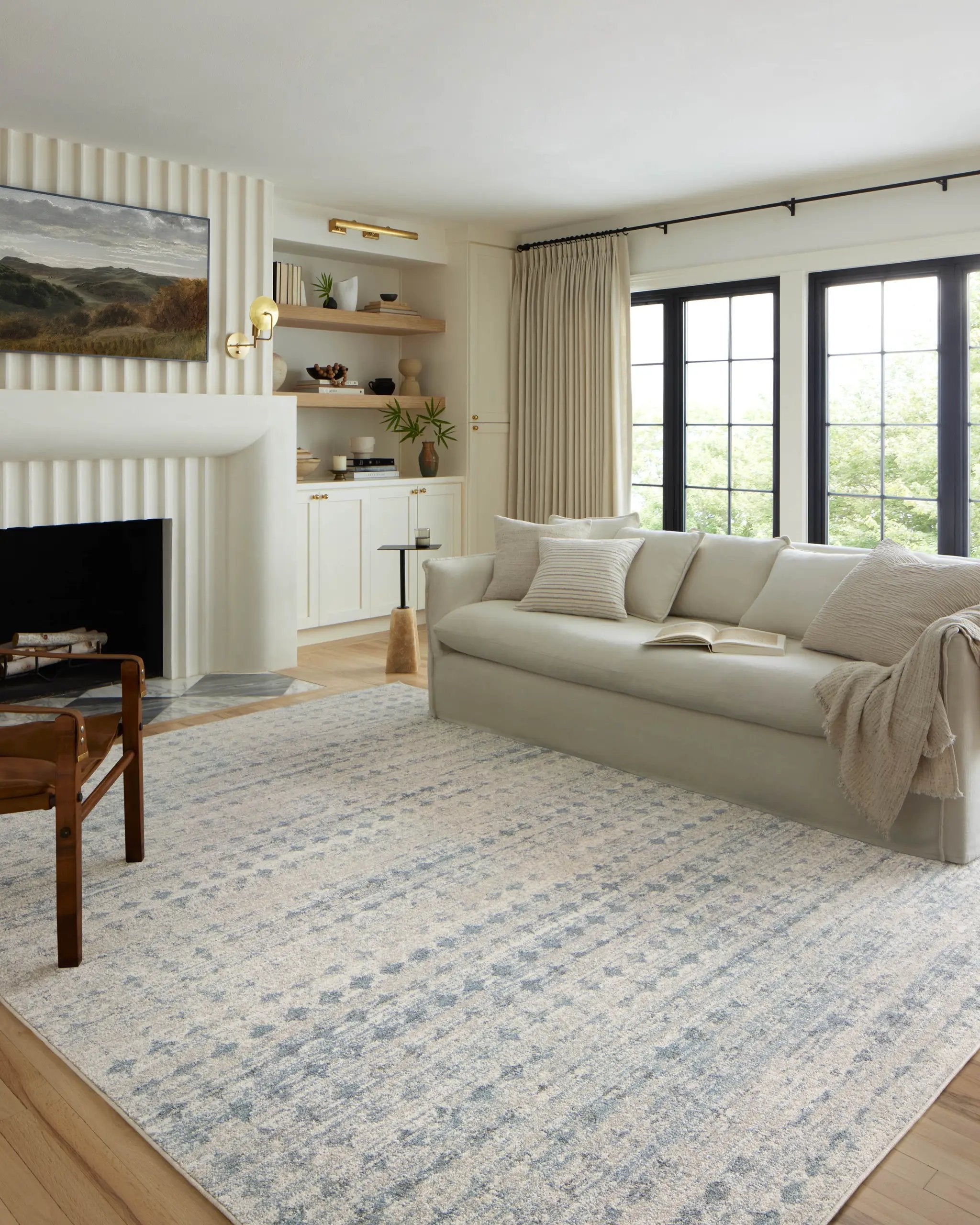 Kamala KAM-04 Sky / Dove Area Rug by Loloi