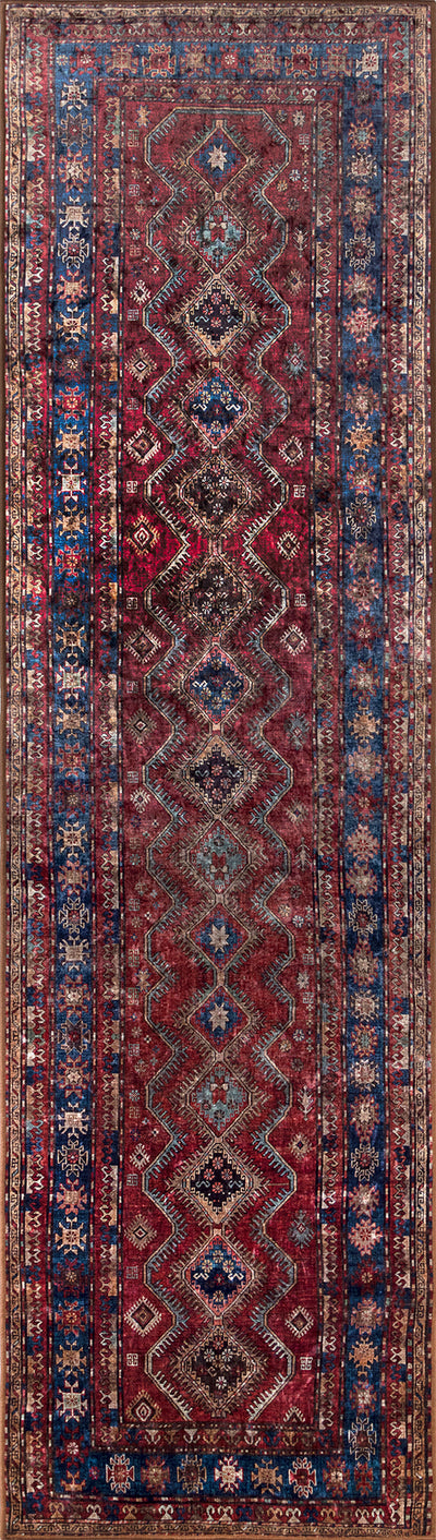 Momeni Karachi KAR-1 Burgundy Area Rug