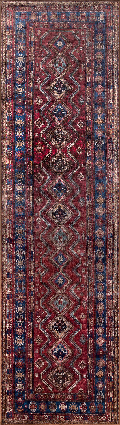 Momeni Karachi KAR-1 Burgundy Area Rug
