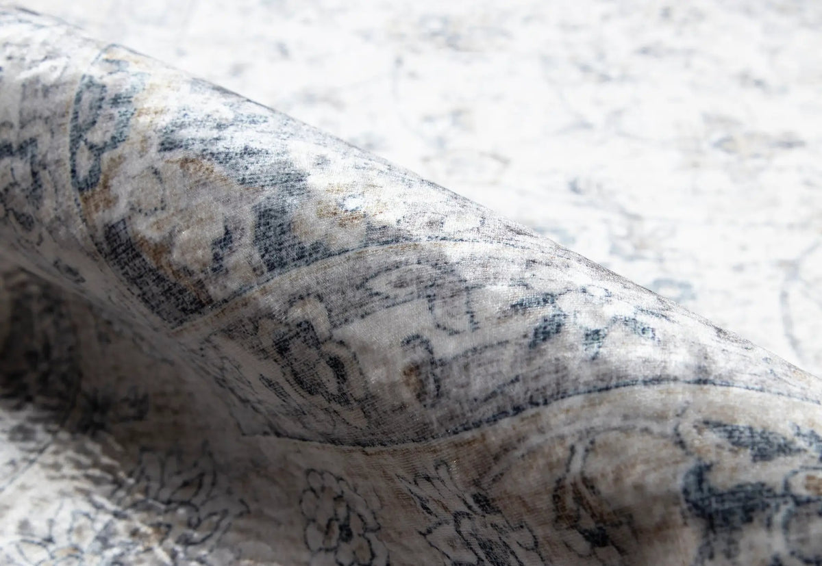 Karachi KAR-7 Gray Area Rug by Momeni
