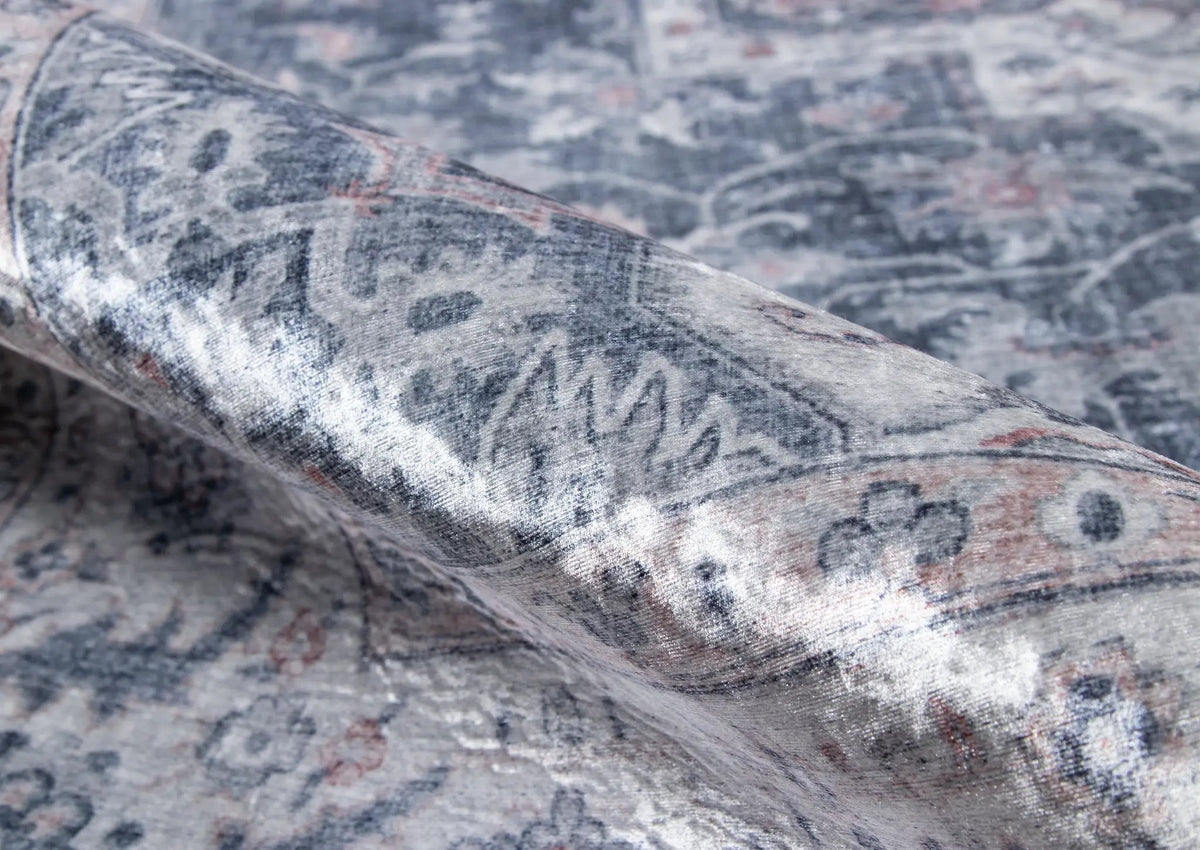 Karachi KAR-8 Gray Area Rug by Momeni