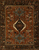 Momeni Karajeh KAJ-1 Red Hand Knotted Area Rug