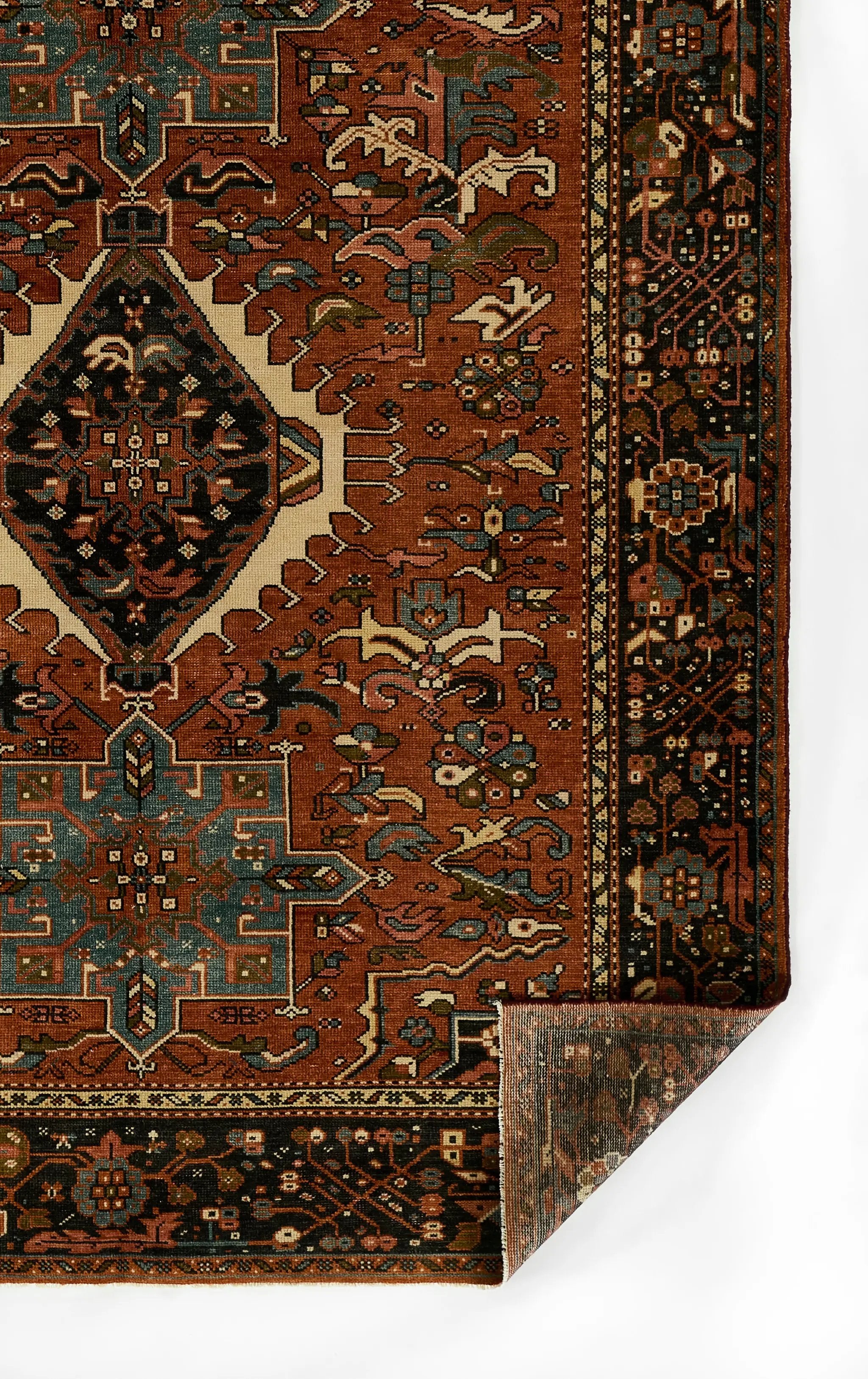 Karajeh KAJ-1 Red Area Rug by Momeni