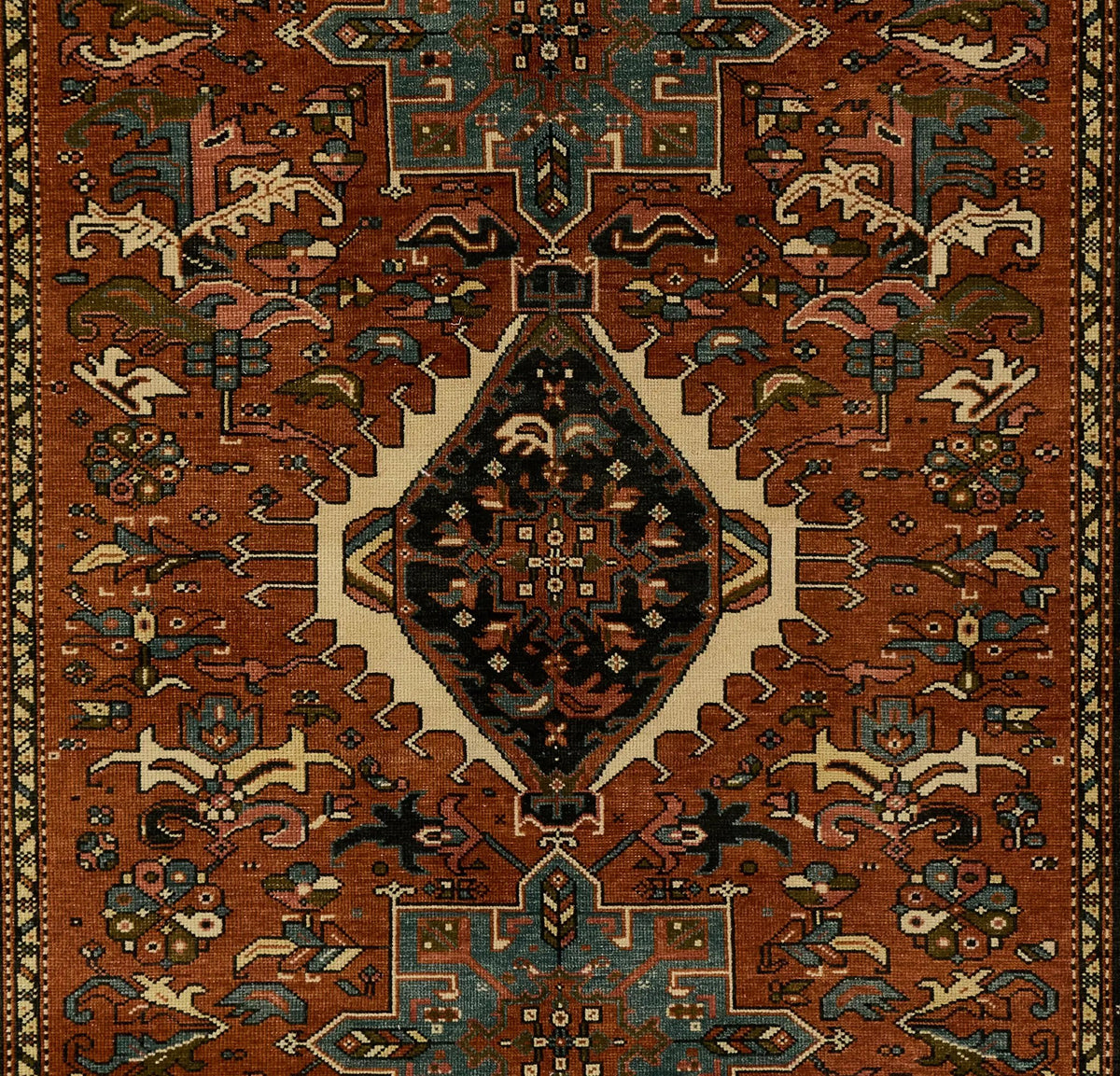 Karajeh KAJ-1 Red Area Rug by Momeni