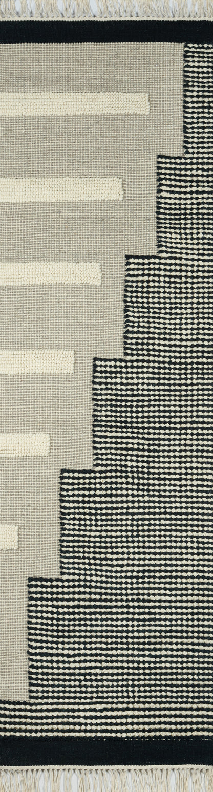 Novogratz Karl KRL-1 Black Hand Woven Area Rug by Momeni