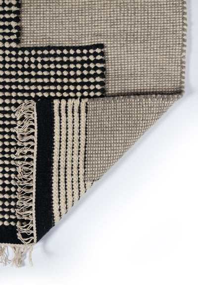 Novogratz Karl KRL-1 Black Hand Woven Area Rug by Momeni