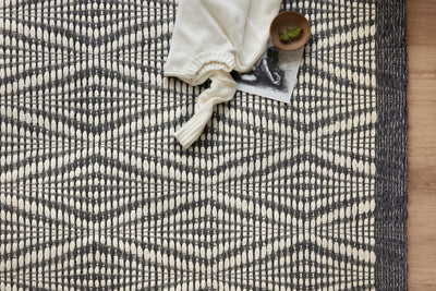 Kenzie KNZ-01 Ivory / Charcoal Area Rug by Loloi