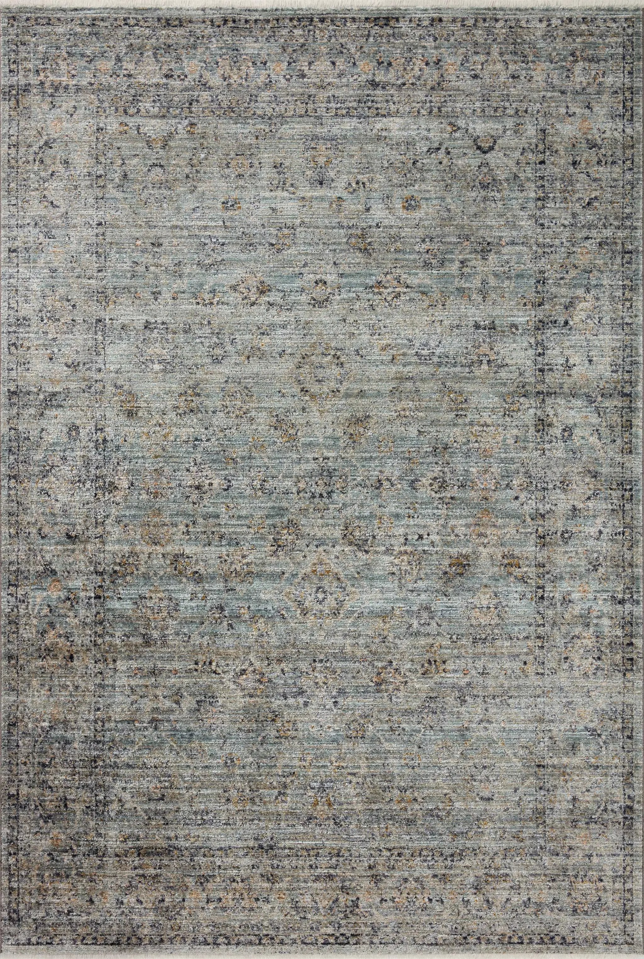 Katherine KES-01 Ocean / Gold Area Rug by Jean Stoffer x Loloi