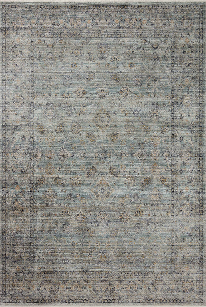 Jean Stoffer x Loloi Katherine KES-01 Ocean / Gold Area Rug