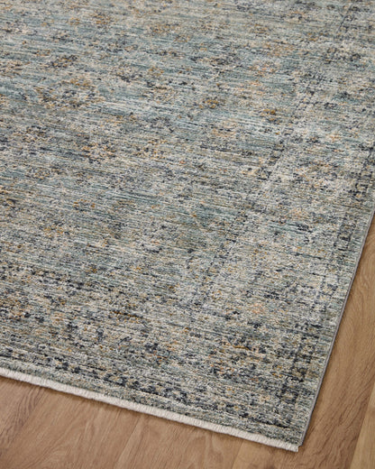 Jean Stoffer x Loloi Katherine KES-01 Ocean / Gold Area Rug