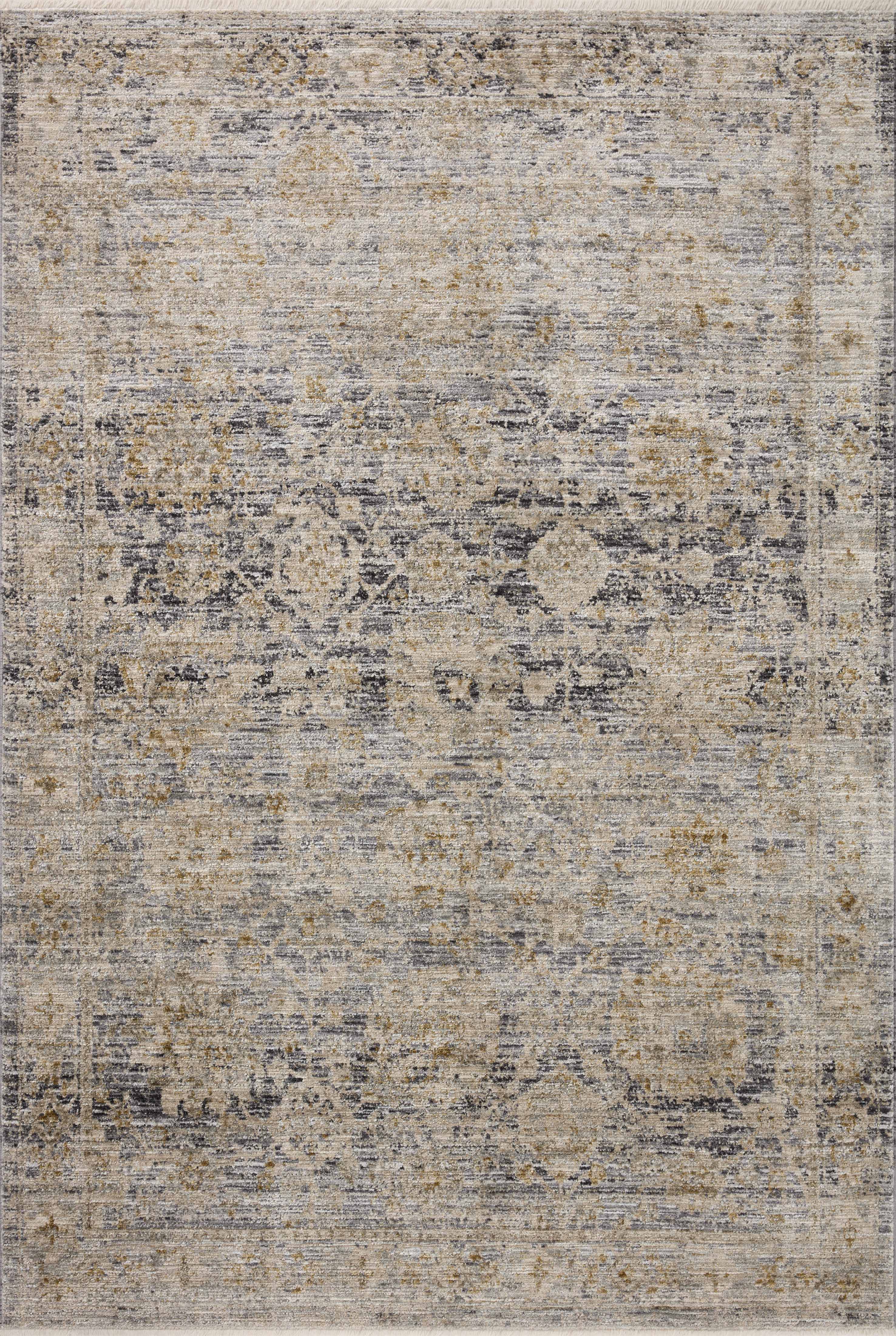 Jean Stoffer x Loloi Katherine KES-02 Charcoal / Gold Area Rug