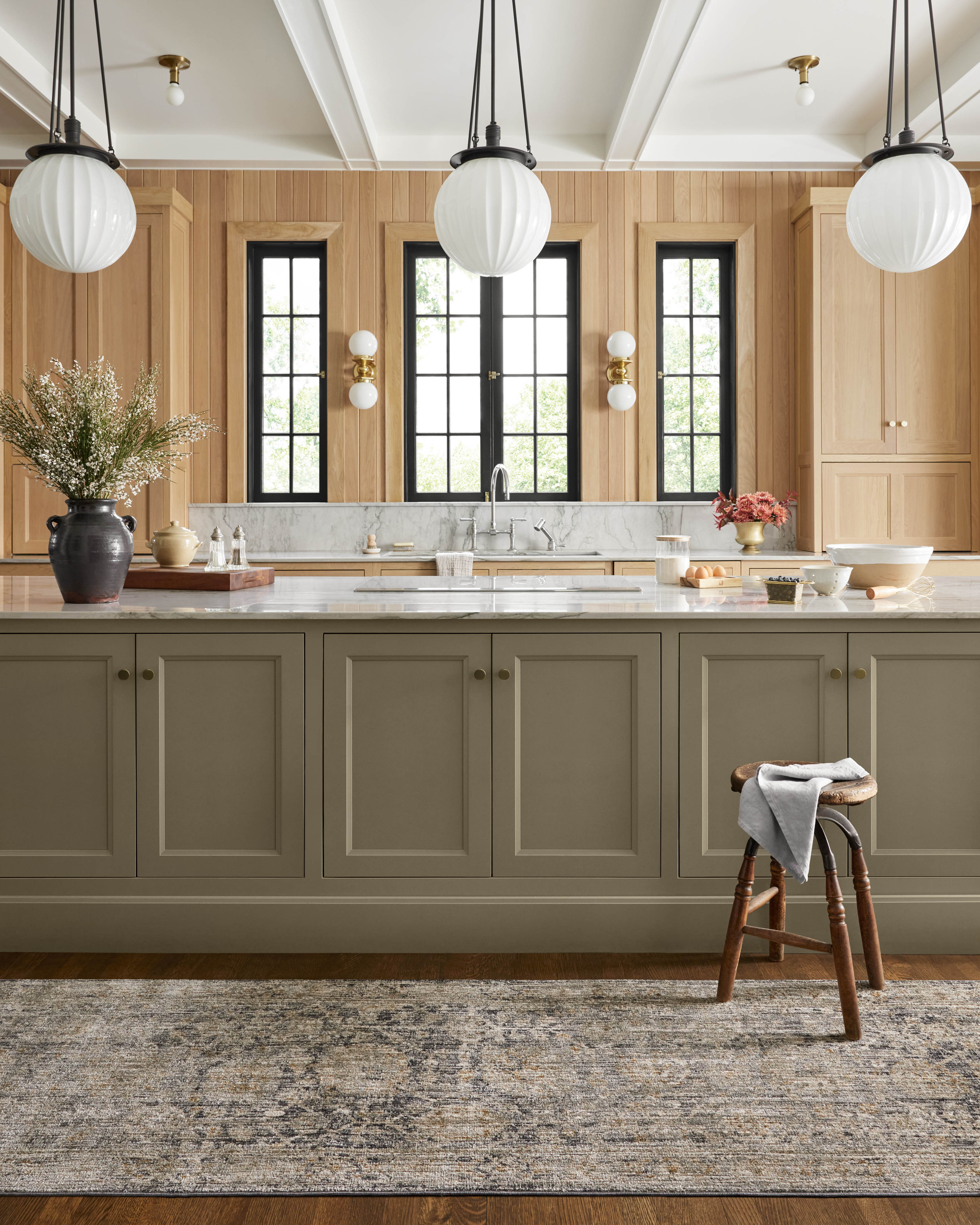 Jean Stoffer x Loloi Katherine KES-02 Charcoal / Gold Area Rug