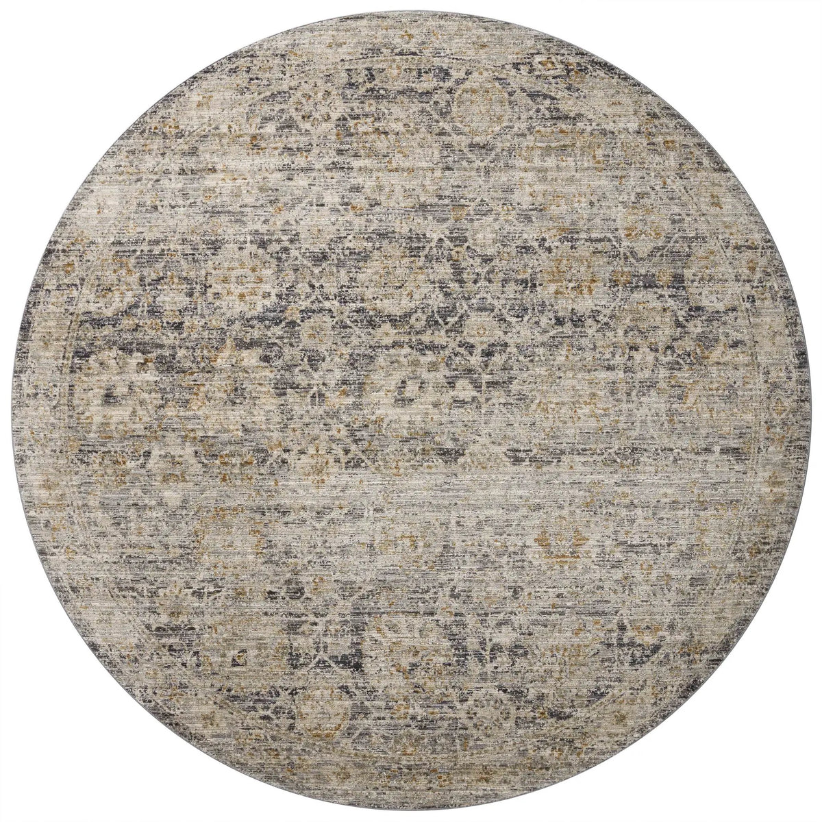 Katherine KES-02 Charcoal / Gold Area Rug by Jean Stoffer x Loloi