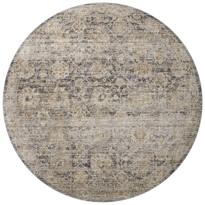 Jean Stoffer x Loloi Katherine KES-02 Charcoal / Gold Area Rug
