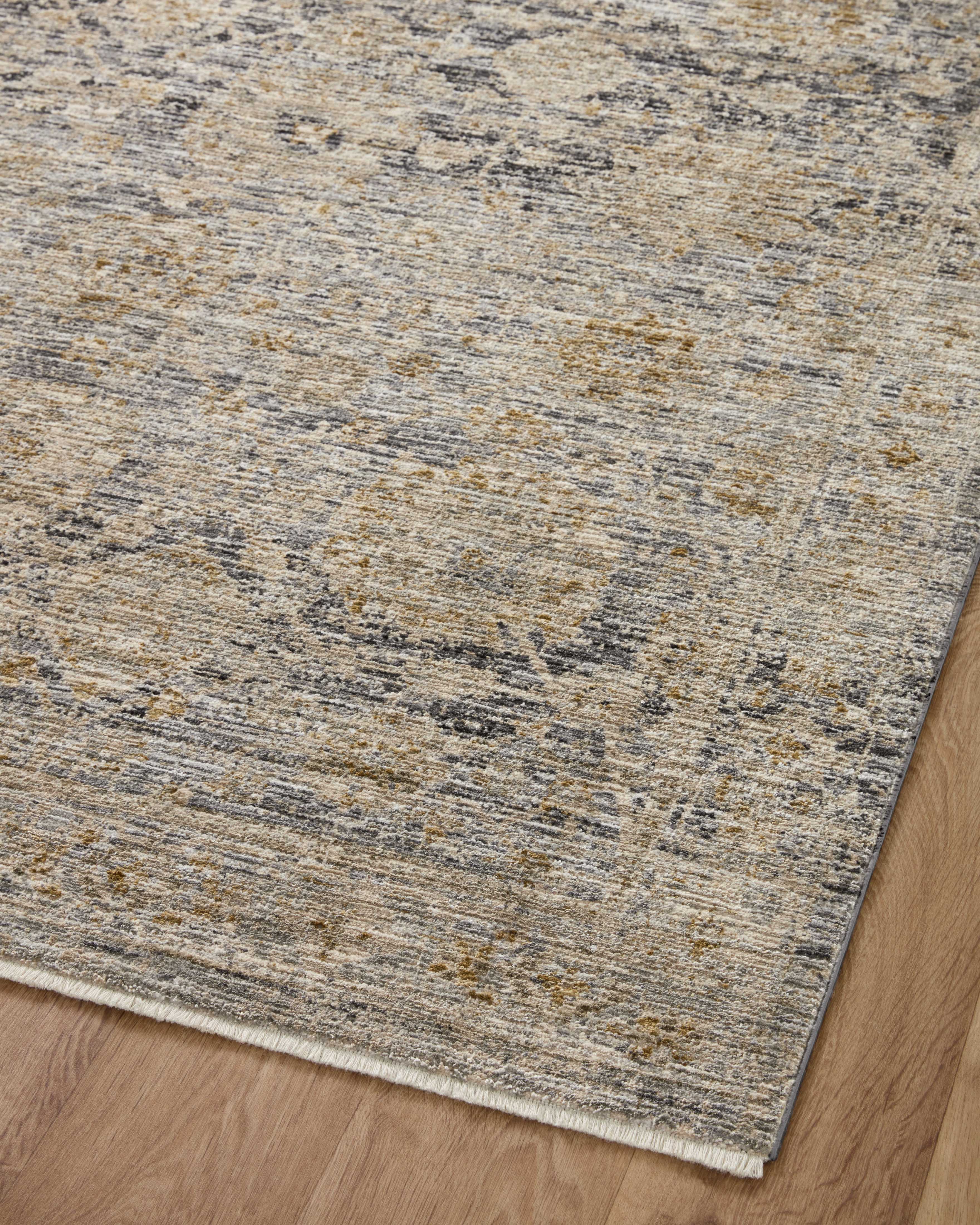 Jean Stoffer x Loloi Katherine KES-02 Charcoal / Gold Area Rug