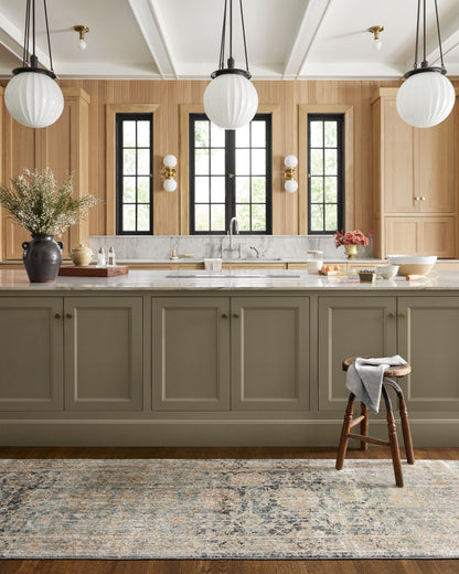 Jean Stoffer x Loloi Katherine KES-02 Ocean / Coral Area Rug