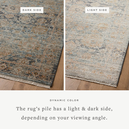 Jean Stoffer x Loloi Katherine KES-02 Ocean / Coral Area Rug