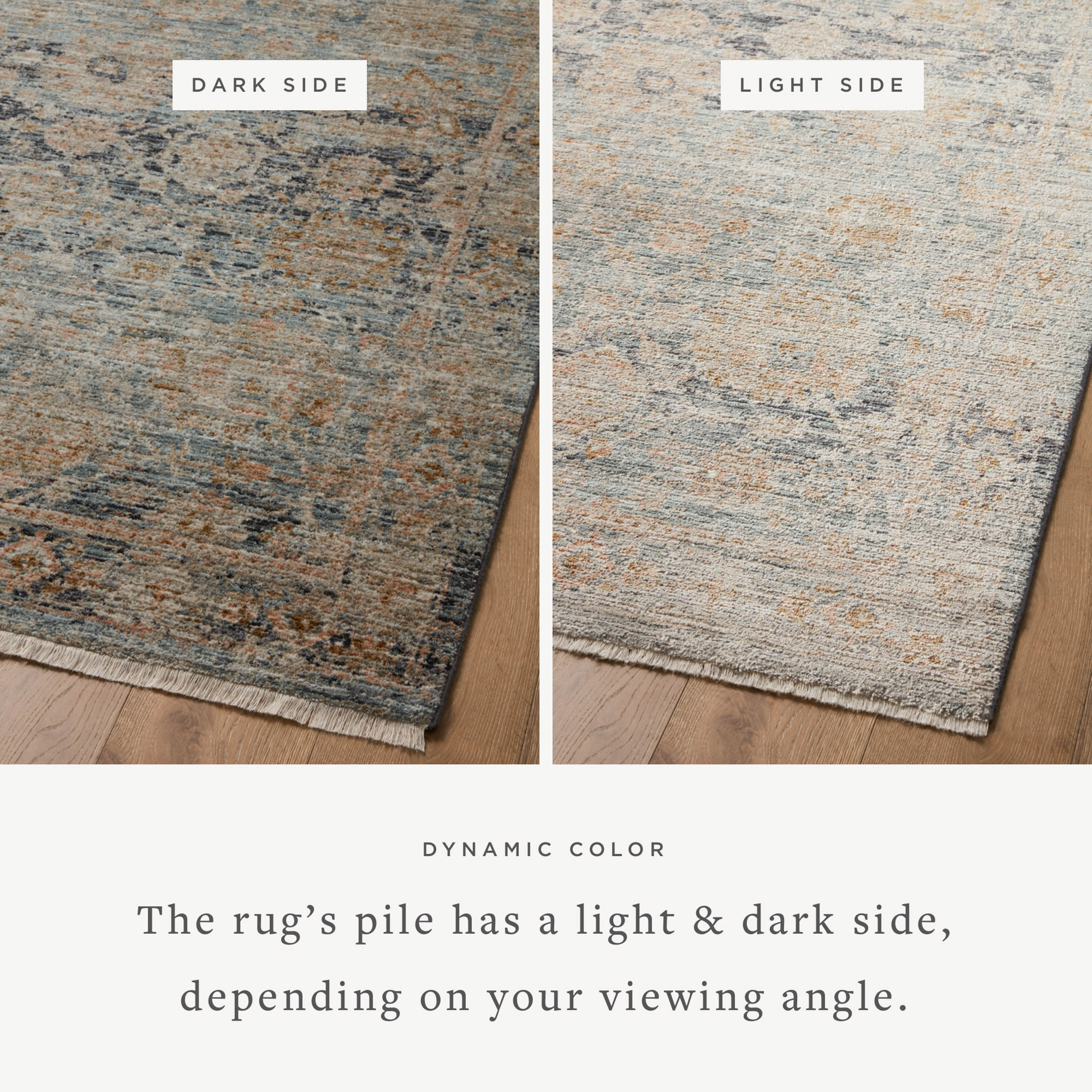 Jean Stoffer x Loloi Katherine KES-02 Ocean / Coral Area Rug