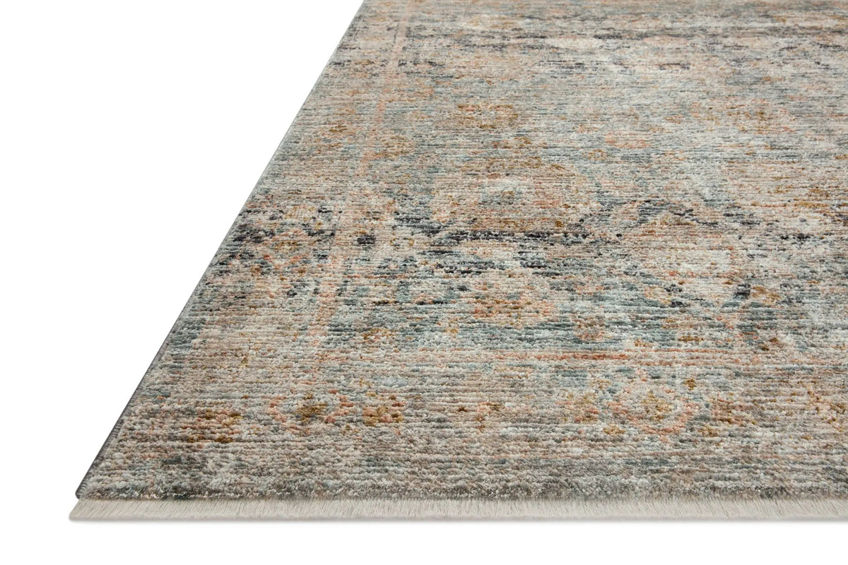 Katherine KES-02 Ocean / Coral Area Rug by Jean Stoffer x Loloi