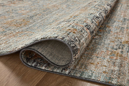 Jean Stoffer x Loloi Katherine KES-02 Ocean / Coral Area Rug