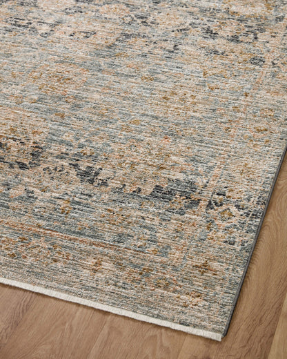 Jean Stoffer x Loloi Katherine KES-02 Ocean / Coral Area Rug
