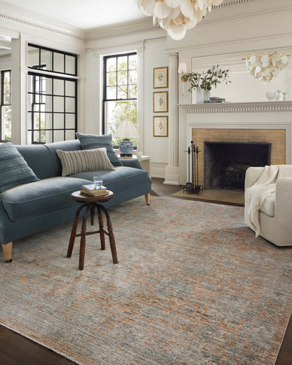 Jean Stoffer x Loloi Katherine KES-02 Terracotta / Smoke Area Rug