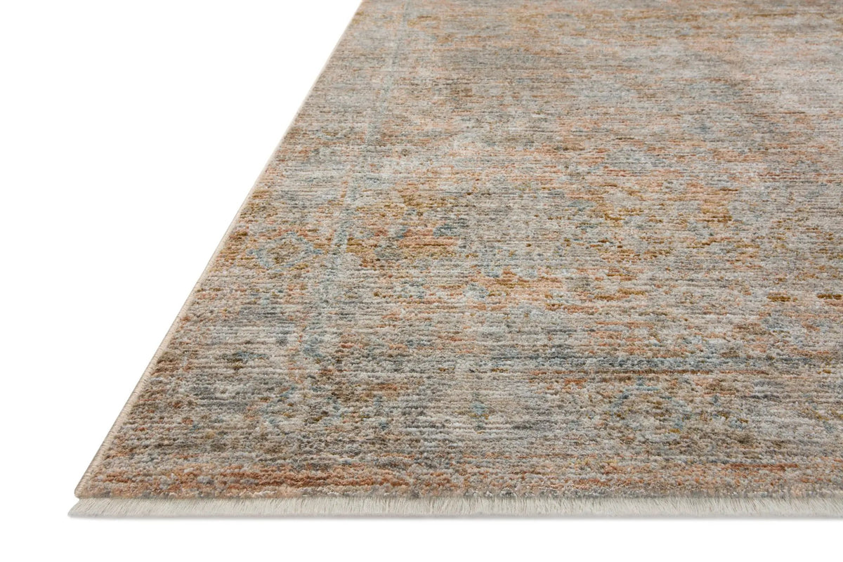 Katherine KES-02 Terracotta / Smoke Area Rug by Jean Stoffer x Loloi