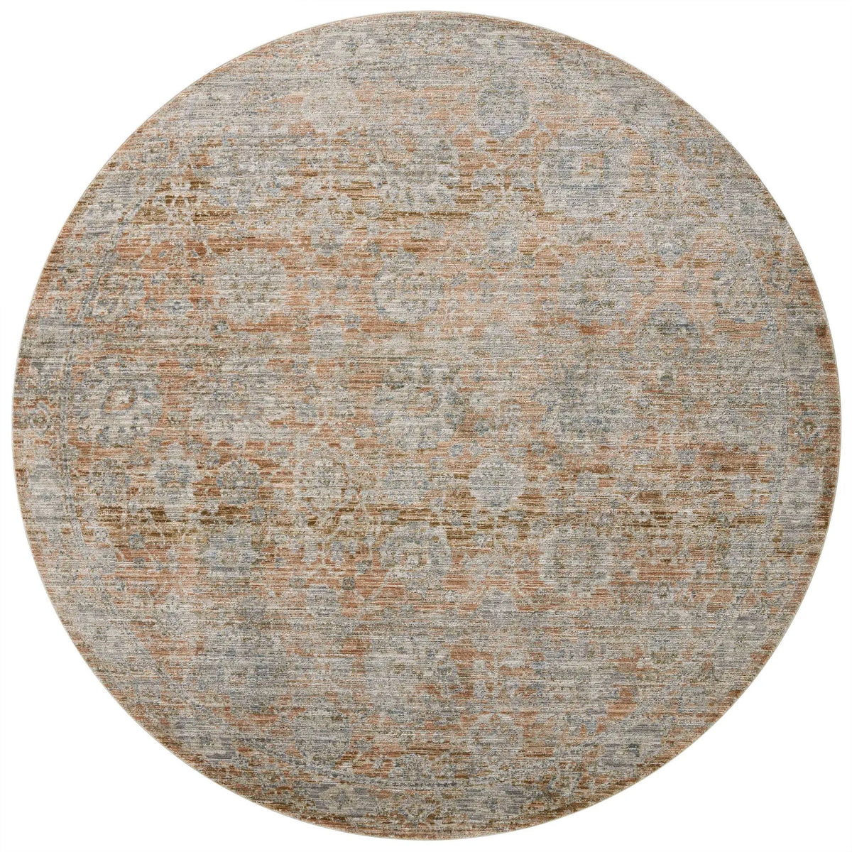 Katherine KES-02 Terracotta / Smoke Area Rug by Jean Stoffer x Loloi