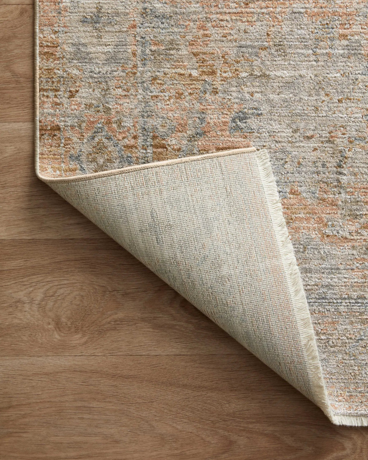 Katherine KES-02 Terracotta / Smoke Area Rug by Jean Stoffer x Loloi
