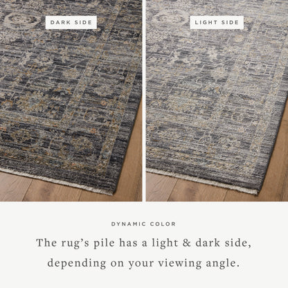 Jean Stoffer x Loloi Katherine KES-03 Midnight  / Tobacco Area Rug