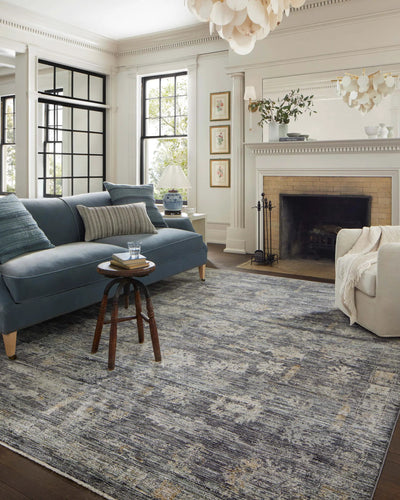 Katherine KES-04 Ink / Jade Area Rug by Jean Stoffer x Loloi