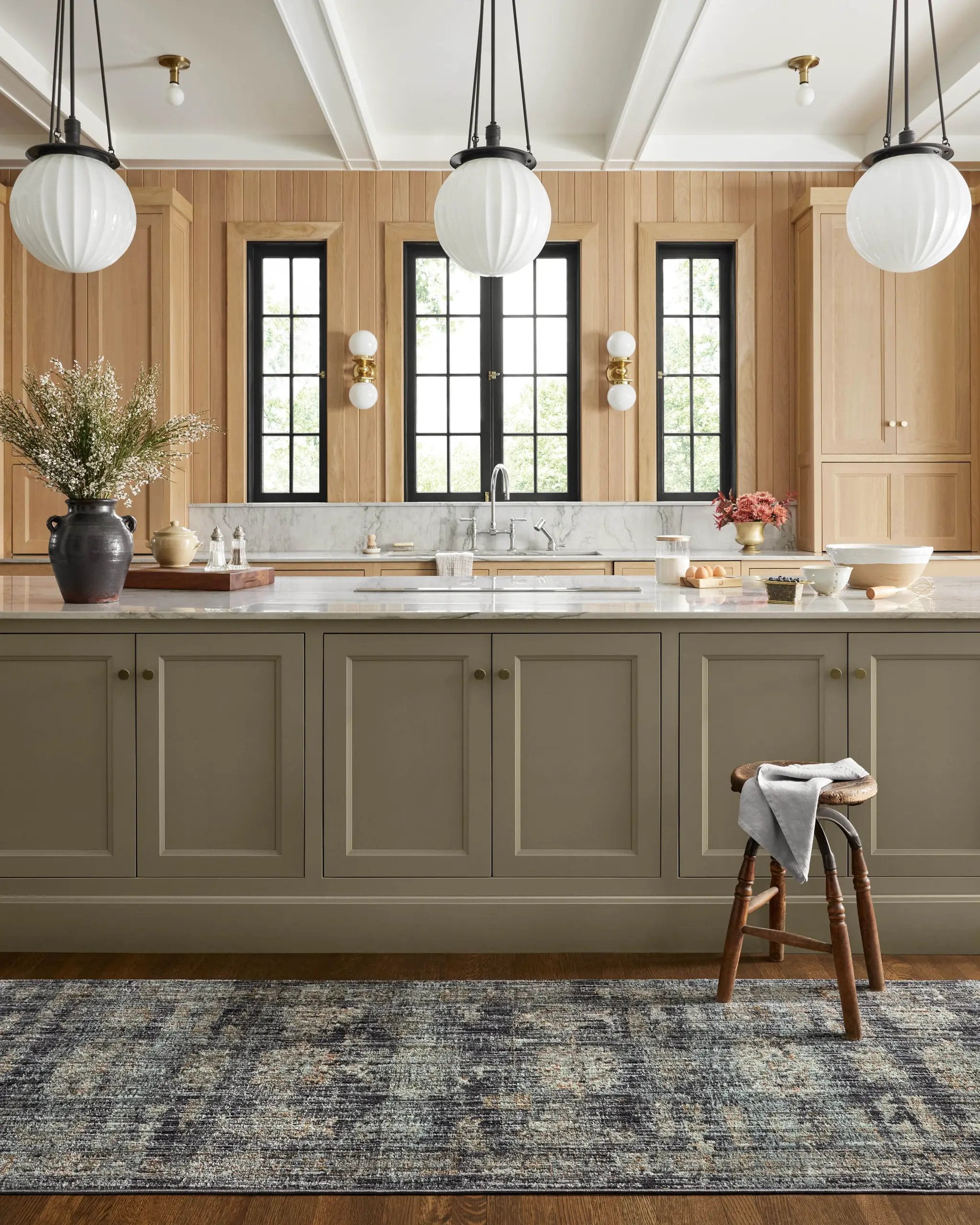 Katherine KES-04 Ink / Jade Area Rug by Jean Stoffer x Loloi