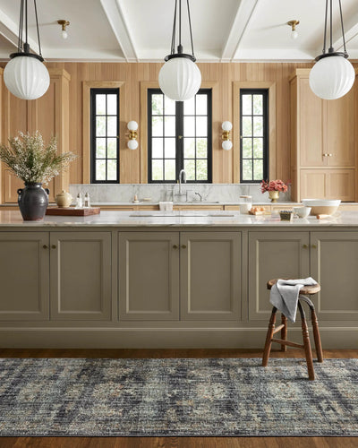 Katherine KES-04 Ink / Jade Area Rug by Jean Stoffer x Loloi