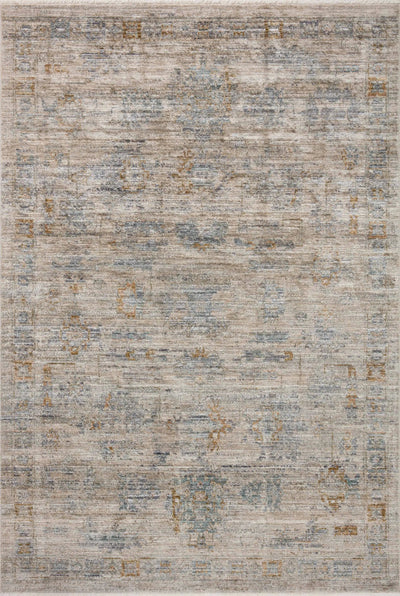 Katherine KES-04 Pebble / Ocean Area Rug by Jean Stoffer x Loloi