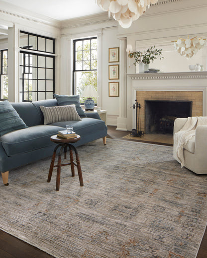 Jean Stoffer x Loloi Katherine KES-04 Pebble / Ocean Area Rug