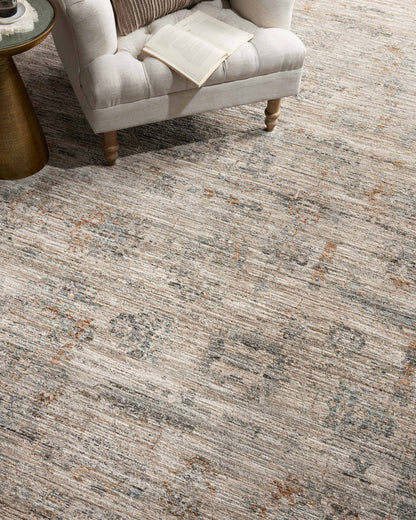 Jean Stoffer x Loloi Katherine KES-04 Pebble / Ocean Area Rug