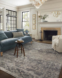 Jean Stoffer x Loloi Katherine KES-05 Graphite / Jade Area Rug