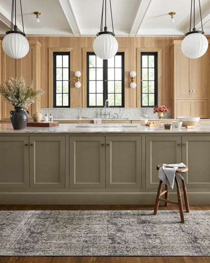 Jean Stoffer x Loloi Katherine KES-05 Graphite / Jade Area Rug