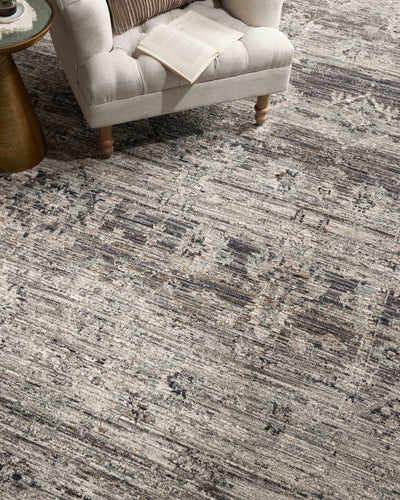 Jean Stoffer x Loloi Katherine KES-05 Graphite / Jade Area Rug