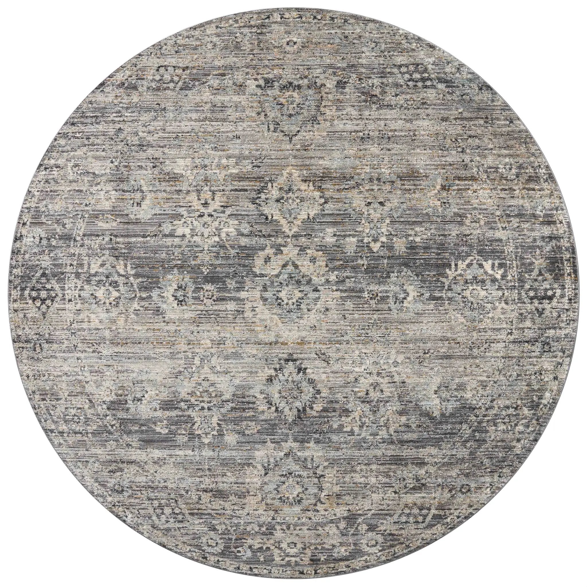 Katherine KES-05 Graphite / Jade Area Rug by Jean Stoffer x Loloi