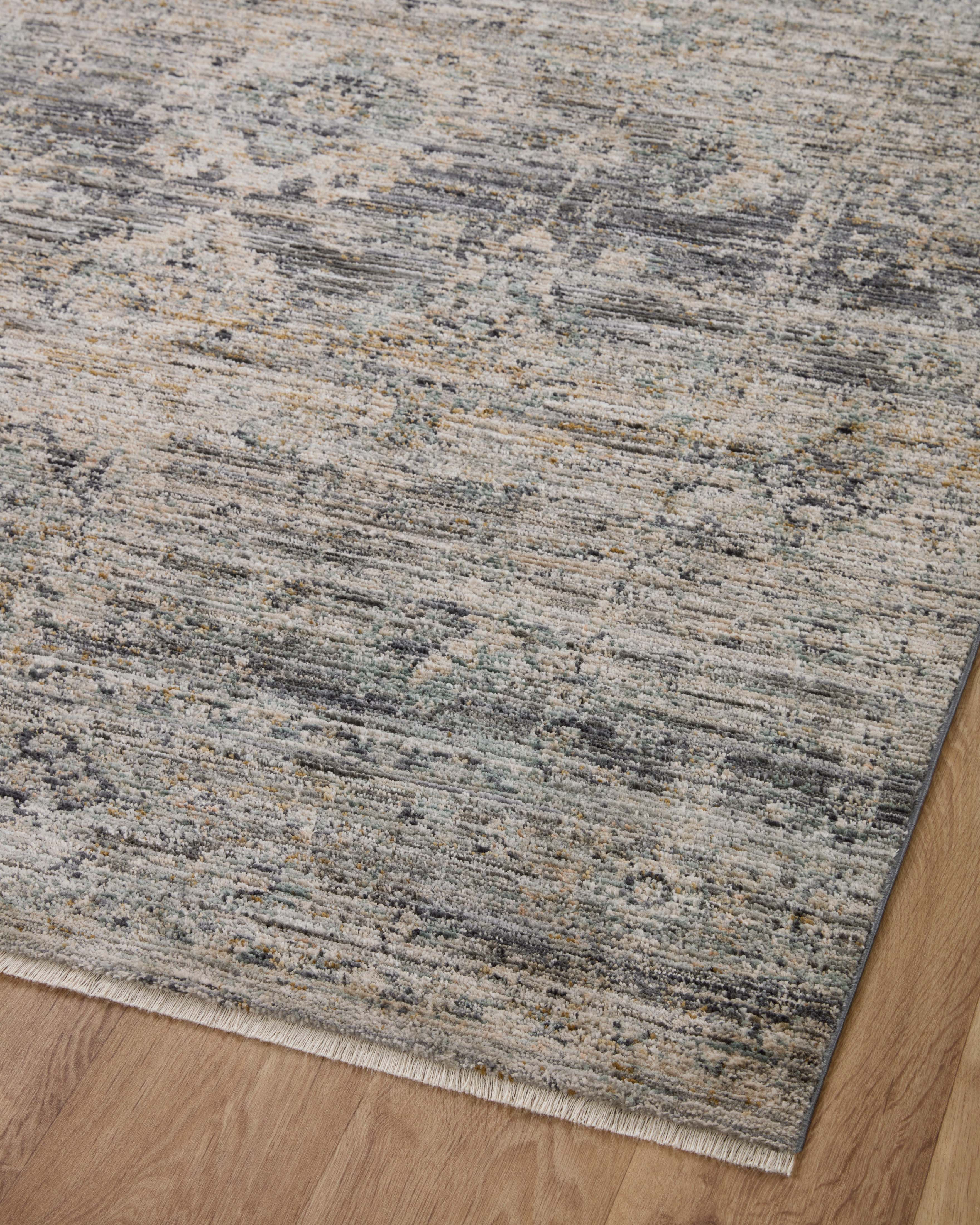 Jean Stoffer x Loloi Katherine KES-05 Graphite / Jade Area Rug