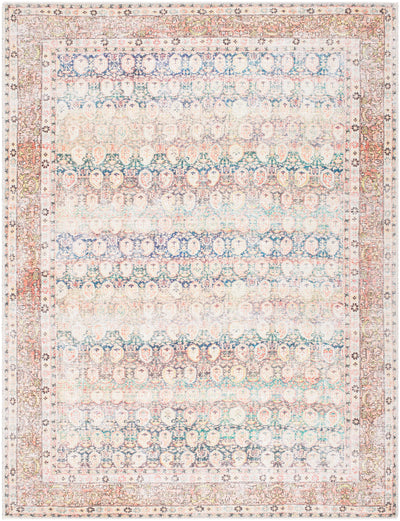 Surya Kemer KMR-2304 Bright Blue Machine Washable Area Rug by LIVABLISS