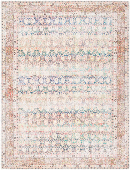Surya Kemer KMR-2304 Bright Blue Machine Washable Area Rug by LIVABLISS
