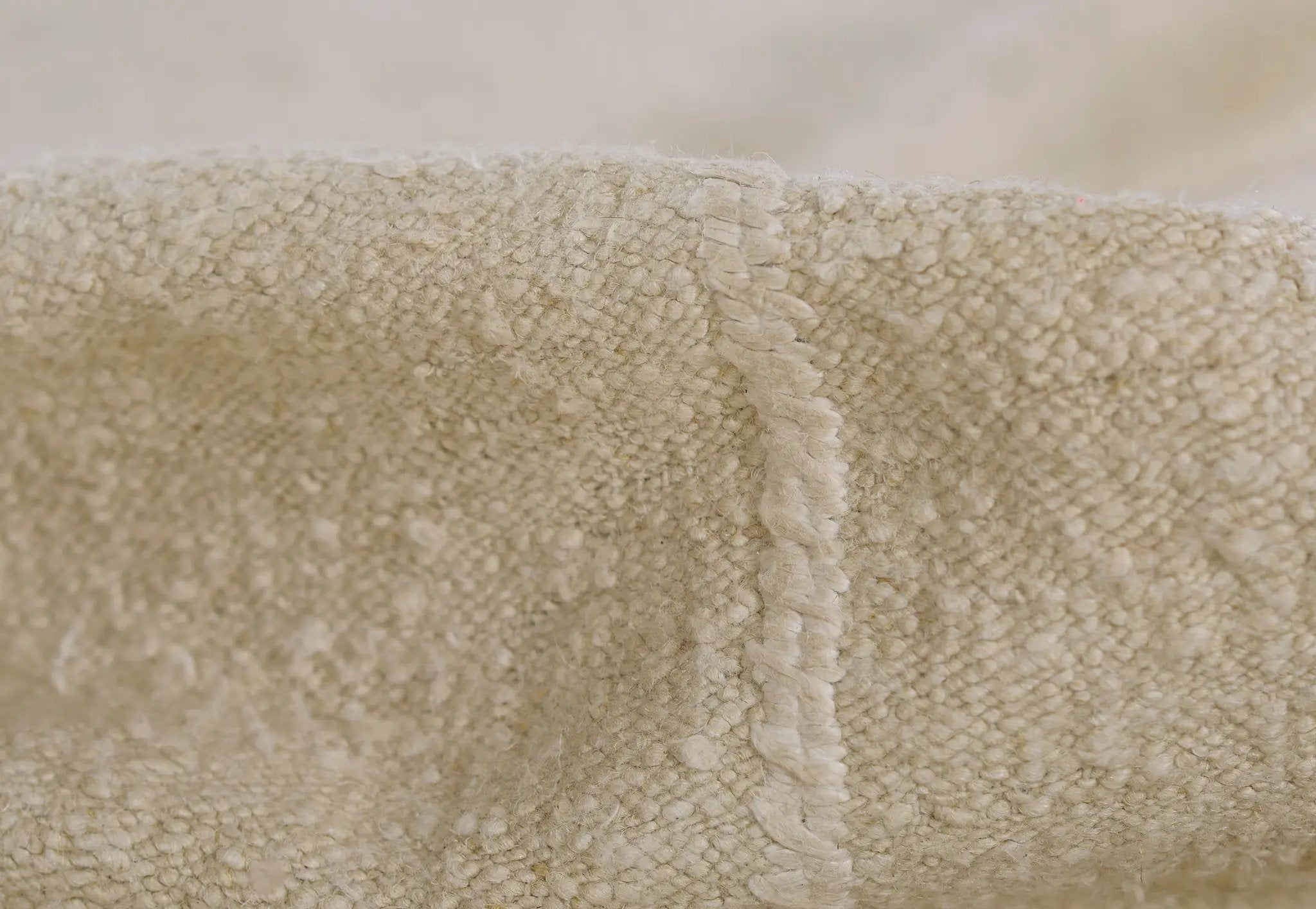 Koukila KOK-1 (Stitch) Ivory Area Rug by Pure Salt by Momeni