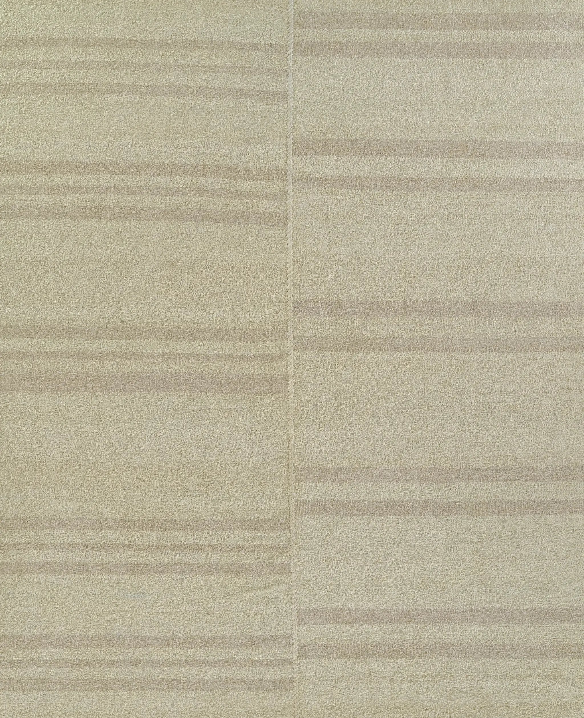 Koukila KOK-2 (Muted Stripe) Ivory Area Rug by Pure Salt by Momeni