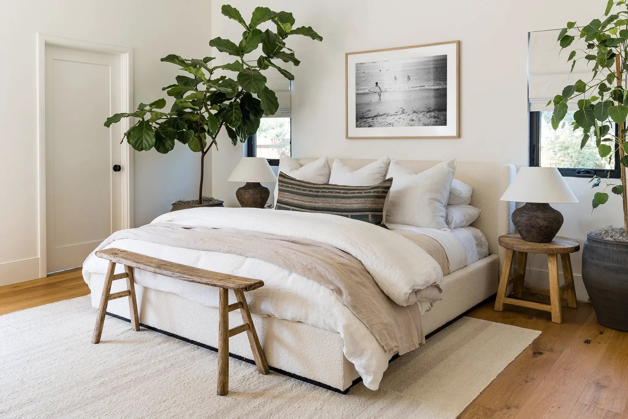 Koukila KOK-2 (Muted Stripe) Ivory Area Rug by Pure Salt by Momeni