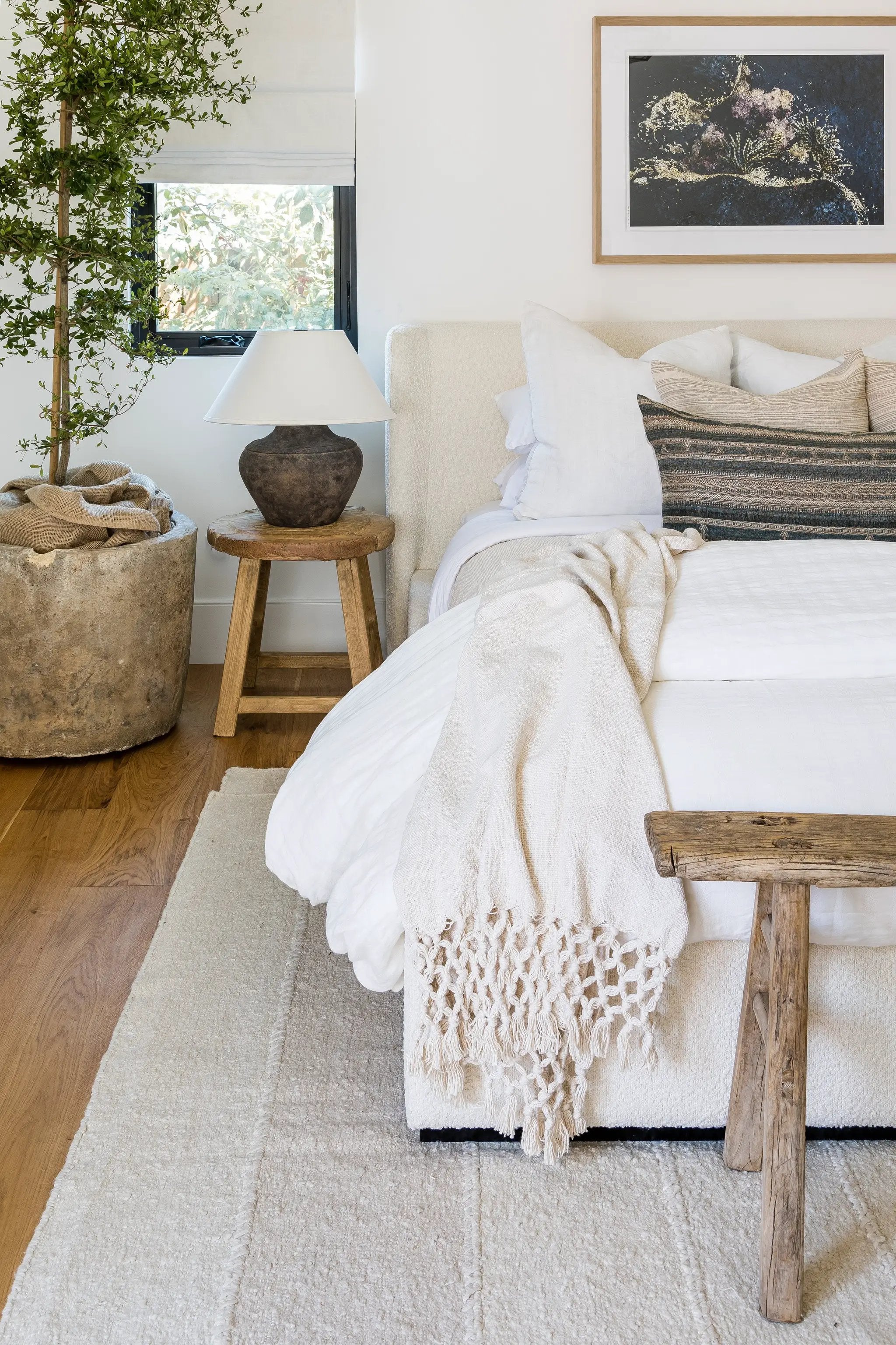 Koukila KOK-3 (Patch) Ivory Area Rug by Pure Salt by Momeni
