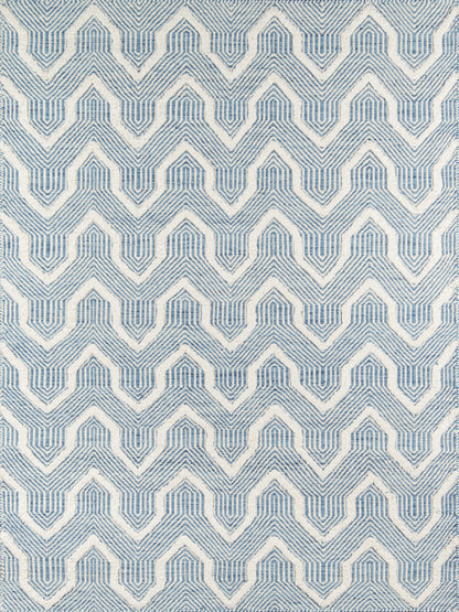 Erin Gates Langdon LGD-1 Blue Hand Woven Area Rug by Momeni